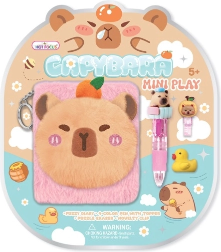 Diario peluche Hot Focus con accessori capibara