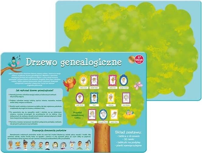 Albero genealogico – lavagna creativa per bambini