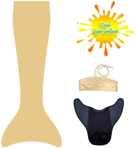 Set con pinne e bikini Aquaris Sunny