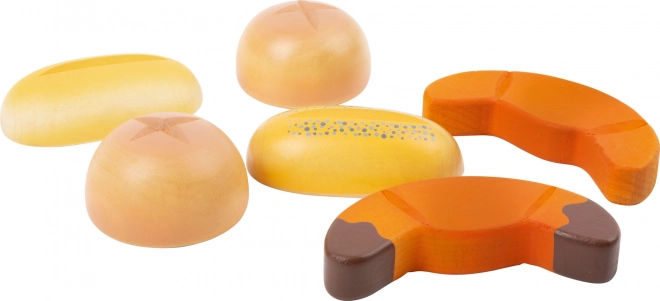 Set in legno di prodotti da forno freschi small foot