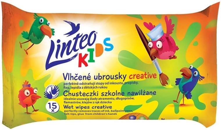 Salviettine umidificate per bambini Linteo Baby Kids 15 pz