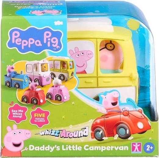 Caravan del papà maialino Peppa Pig a batterie