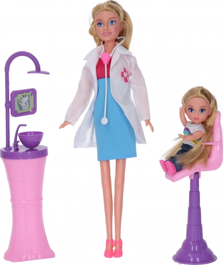 Bambola dentista con bambina 29 cm