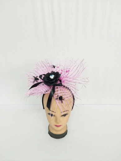 Cerchietto Sparkys con rosa nera