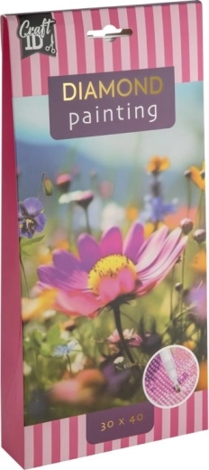 CRAFT ID Pittura con diamanti, fiori, 30 × 40 cm