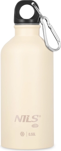 Borraccia da trekking in acciaio inox NILS Camp 0,55 l beige
