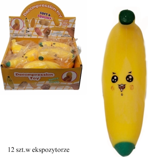 Banana antistress da schiacciare - 1 pezzo