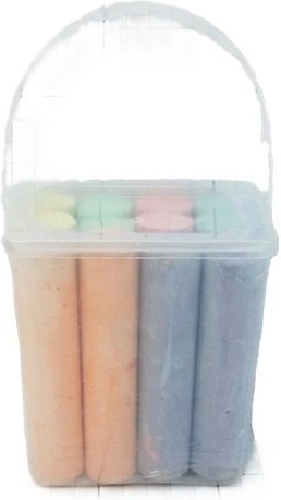 Gessetti da marciapiede in secchiello – 12 pz