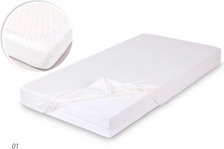 Lenzuolo in bambù 60 × 120 cm bianco BABYMATEX