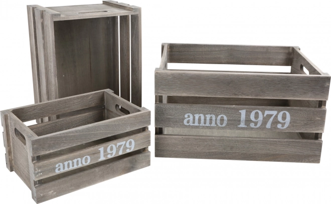 Set di Cassette in Legno Small Foot