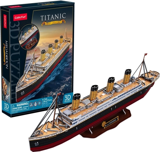 Puzzle 3D CubicFun Titanic, 125 pezzi