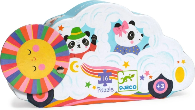 Puzzle Djeco auto tra le nuvole (16 pezzi)