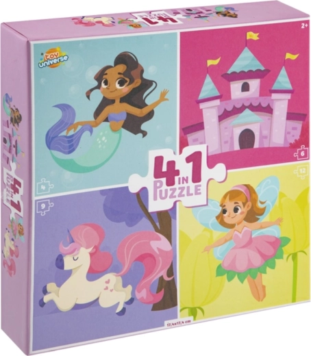Puzzle mondo fiabesco 4in1 (4, 6, 9, 12 pezzi)