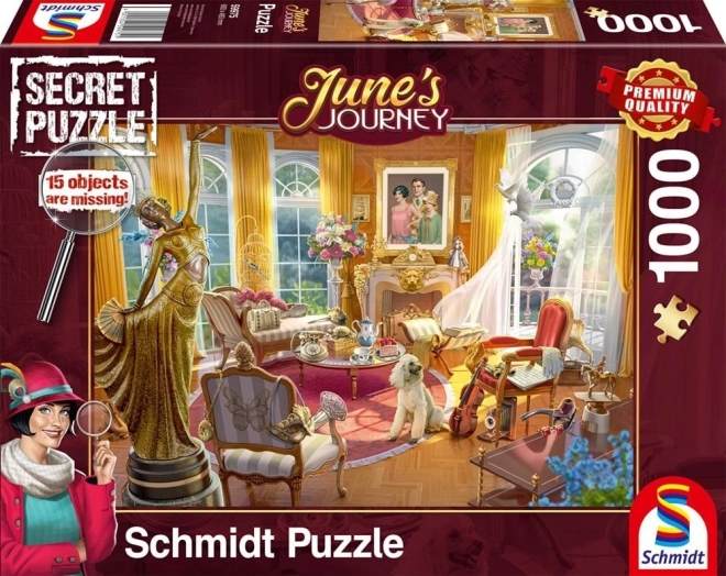 Secret puzzle June's Journey – salone della tenuta delle orchidee 1000 pezzi