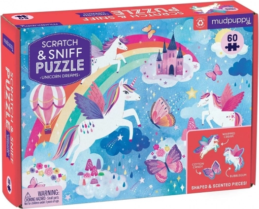 Mudpuppy puzzle sogni di unicorni profumati, 60 pezzi