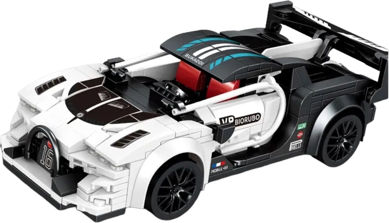 Kit auto sportiva bianca con controllo RC