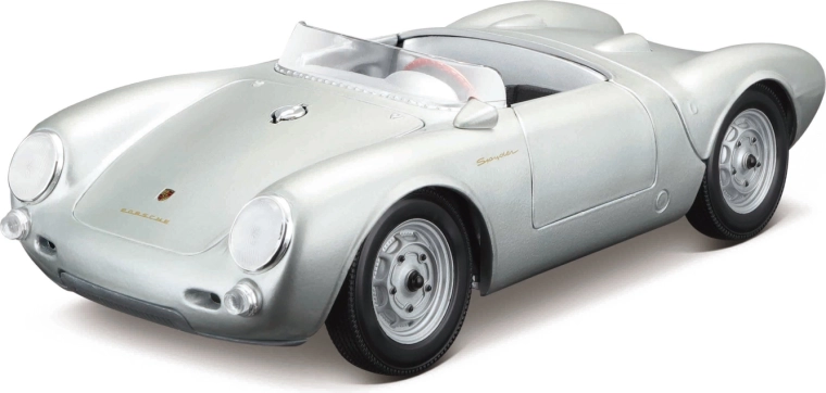 Maisto Porsche 550 A Spyder modello auto argento 1:18