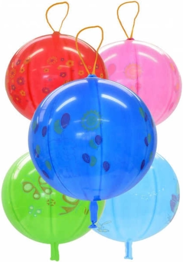Palloncino punch ball gonfiabile Gemar con stampa ed elastico 45 cm - 1 pezzo