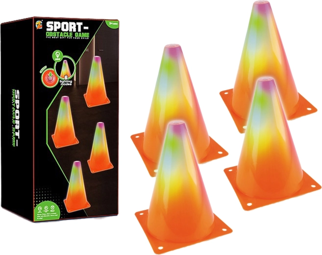 Coni LED luminosi – set da 4 pz