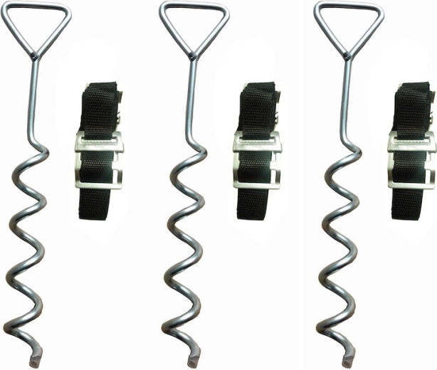 Set di ancoraggio Marimex per trampolini (3 pz)