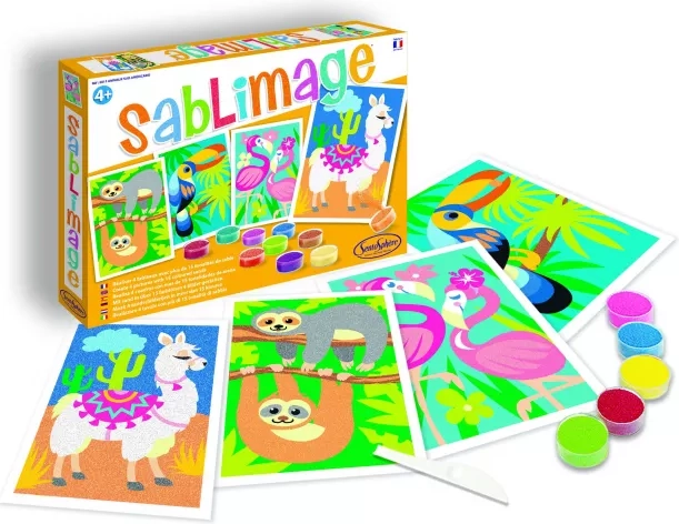 Sentosphere Sablimage mini quadretti di sabbia animali sudamericani