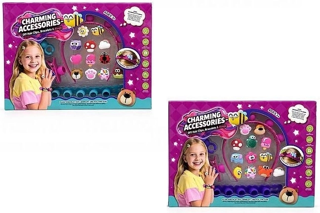Set creativo per decorare cerchietto e braccialetti con decorazioni a clip - 1 pezzo