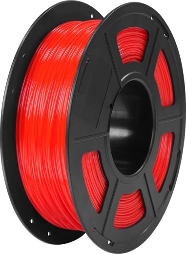 Filamento Anycubic TPU trasparente rosso 1 kg