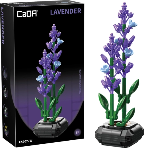 Kit di costruzione CaDA lavanda in vaso 23 cm, 205 pezzi