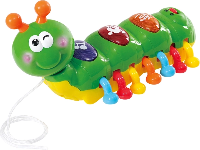 Bruco musicale con effetti luminosi 21 cm