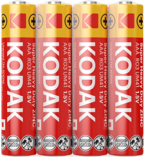 Kodak Heavy Duty AAA microstilo batteria 1,5 V – confezione da 4 pezzi