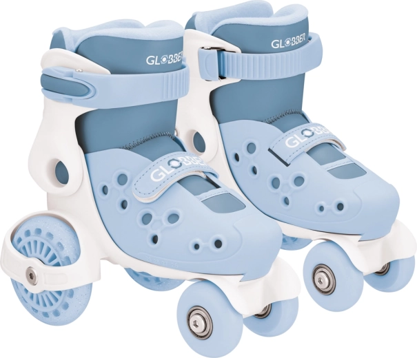Pattini a quattro ruote per bambini Globber Learning Skates regolabili 26–29 blu cenere