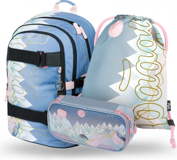 Set di forniture scolastiche BAAGL Skate Moon