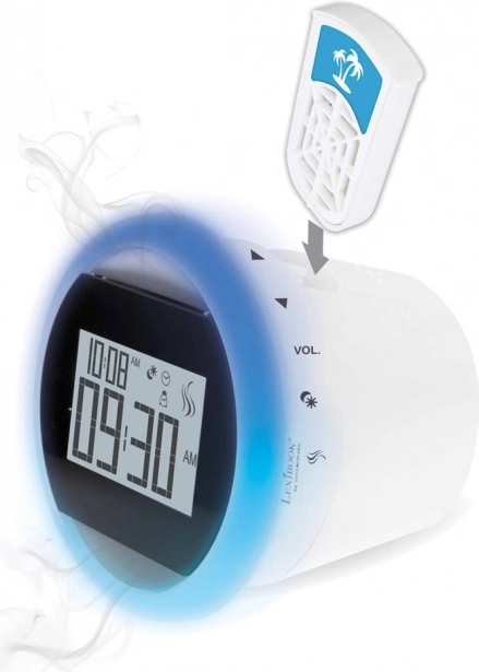 Sveglia radio profumata con capsula di profumo