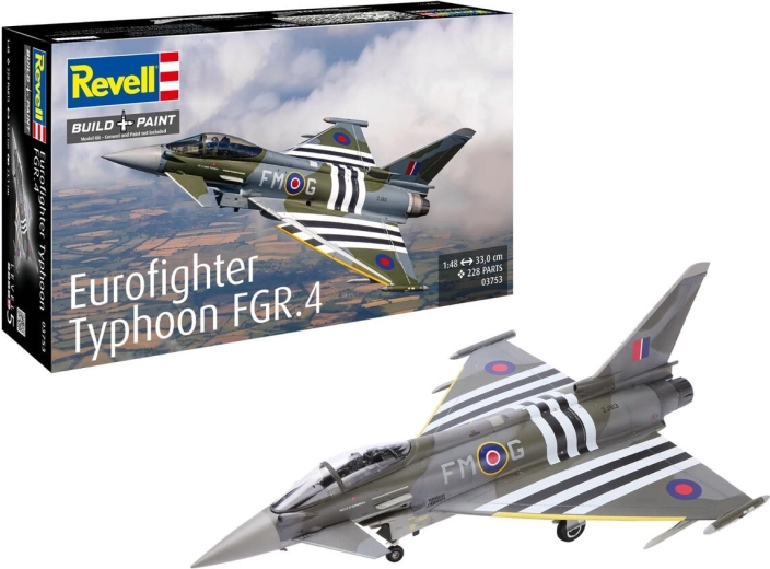 Modello in plastica dell’aereo Eurofighter Typhoon FGR.4 1:48