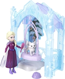 Frozen Piccola bambola Elsa e il suo rifugio ghiacciato, set da gioco