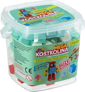 Mega pasta modellabile color menta in secchiello con 3 colori