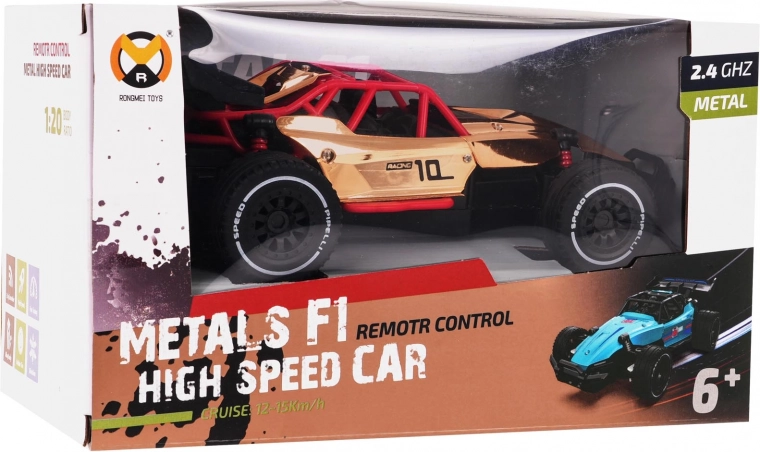 Auto metallico dorato telecomandato