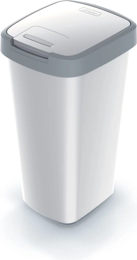 Pattumiera Compacta Q Flap 25 l color cenere