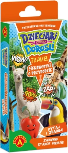 Bambini contro adulti – Curiosità sulla natura Travel gioco da viaggio