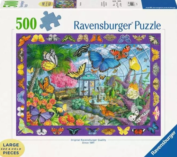 Puzzle Ravensburger Padiglione delle farfalle XXL 500 pezzi