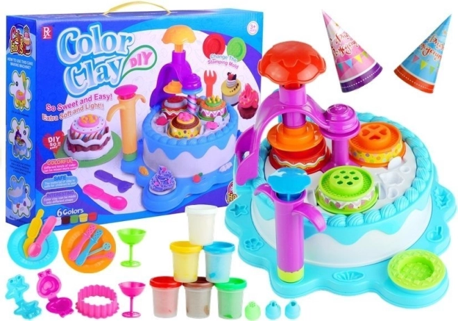 Pasta modellabile – set di compleanno, 6 colori e accessori