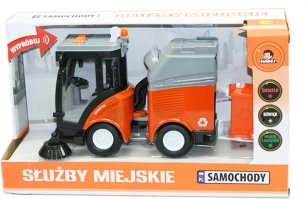 Veicolo per servizi comunali pulizia strade