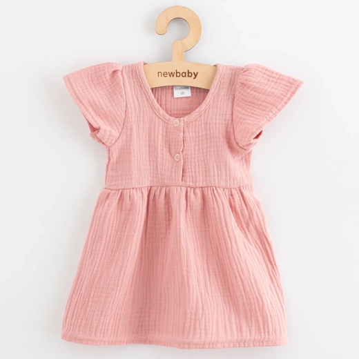Vestitino in mussola New Baby rosa 86 (12–18 mesi)