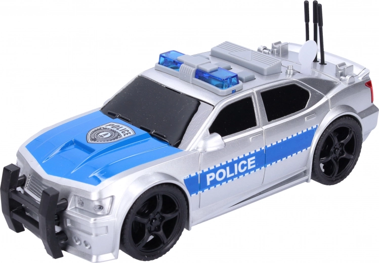 Auto della polizia con effetti luminosi e sonori 19 cm