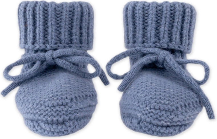Scarpine in maglia Lodger in merino Stone (6–12 mesi)
