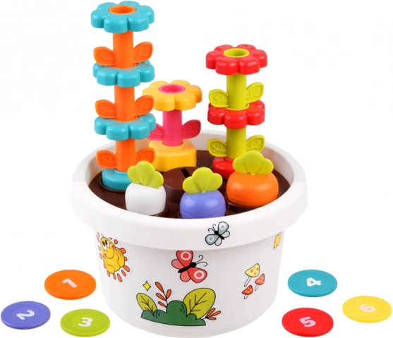 Hola Fioriera Educativa 12m+ con Gioco Sorter e Piramide