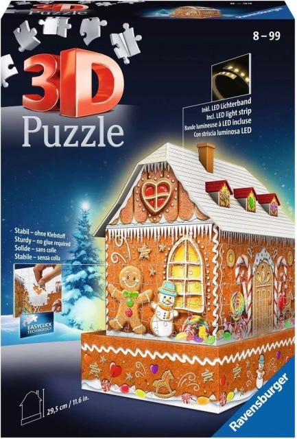 Ravensburger Puzzle 3D Casa di Pan di Zenzero 216 pezzi