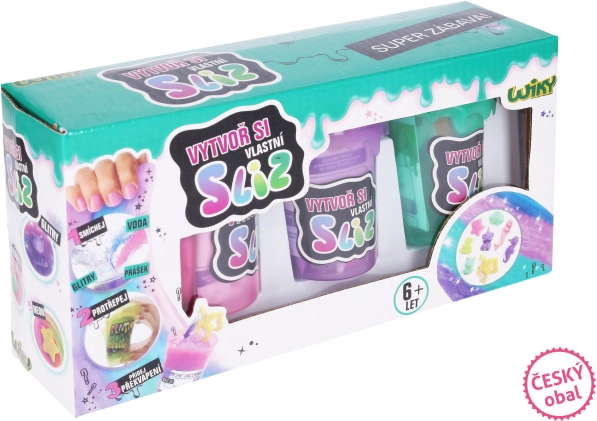 Set per creare lo slime per bambini (confezione in ceco)