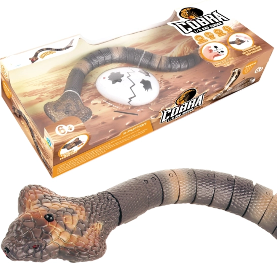 Serpente RC Cobra con occhi luminosi e biomimetica