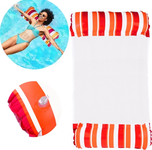 Materassino ad acqua gonfiabile arcobaleno a dondolo per piscina e spiaggia